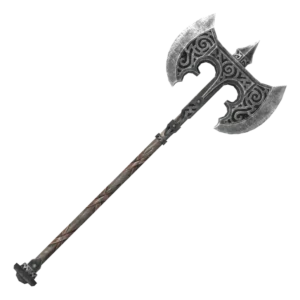 Steel Battleaxe of Fiery Souls